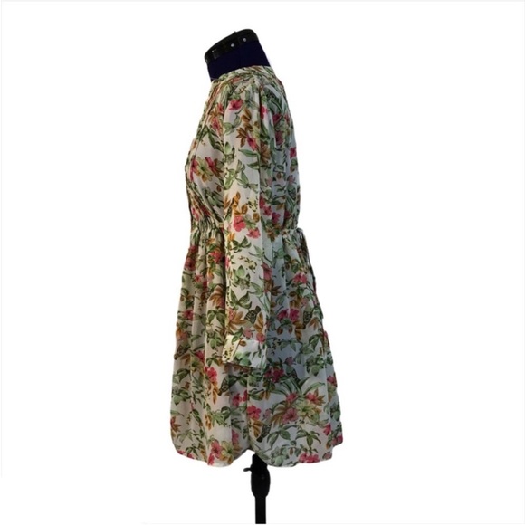 American Rag White Floral Long Sleeve Dress - Picture 2 of 13